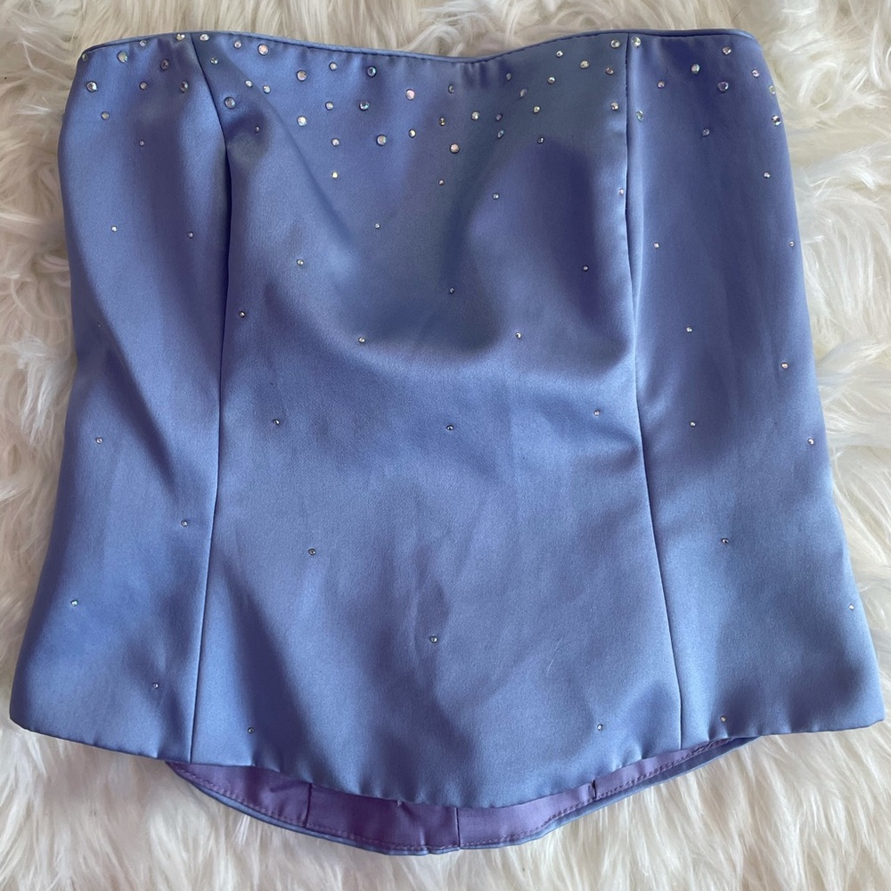 Stunning Purple Rhinestone Corset